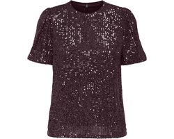 ONLY - ONLANA S/S LOOSE SEQUINS TOP JRS Dames Top