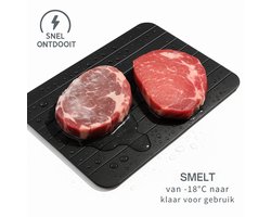 Ontdooiplaat - Metaal - Eten - Milieubewust - Ontdooi Plank - Ontdooiplaat Vlees en Vis - Keuken