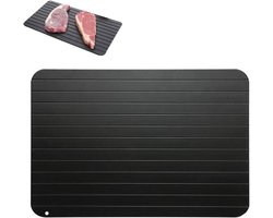 Ontdooiplaat -Snijplank- Keuken- Voedsel- Metaal- Ontdooiplank- Vlees Ontdooien-snel ontdooiplaat, metalen aluminium ontdooiplank met antiaanbaklaag voor vis, vlees, gevogelte en diepvriesproducten