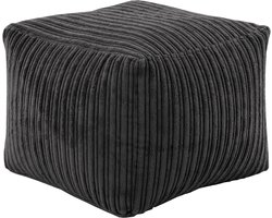 Ontspannen voetenbankje kubus zitzak voor Home Meubilair Woonkamer Lichtgewicht Zacht & Comfortabel Corduroy Vierkante Zitzak voetensteun | Poef