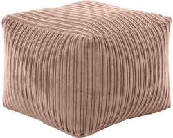 Ontspannen voetenbankje kubus zitzak voor Home Meubilair Woonkamer Lichtgewicht Zacht & Comfortabel Corduroy Vierkante Zitzak voetensteun | Poef