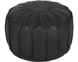 Ontspannen Zitzak Voetenbankje Kunstleer Ottoman Bean bag Poefs Lichtgewicht Zacht Voetenbankje Ergonomisch Ontwerp Rond Moroccan Poef