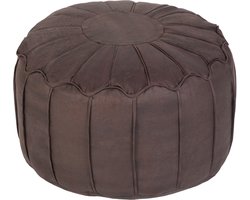 Ontspannen Zitzak Voetenbankje Kunstleer Ottoman Bean bag Poefs Lichtgewicht Zacht Voetenbankje Ergonomisch Ontwerp Rond Moroccan Poef