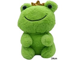 Onweerstaanbaar schattig, deze bijzondere lieve fluweelzachte knuffel kikker 24cm (met ophanglusje) Altijd leuk voor bijv. kinderkamer, babykamer, woonkamer, auto en nog veel meer plaatsen. Voor uzelf of om cadeau te geven.