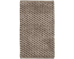 Onyx Badmat Almond | 60 x 100 cm | Bruin | Polyester / Katoen