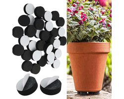 Onzichtbare bloempot - antislip - zelfklevend - sterke zelfklevende plantenpot - voor betere waterafvoer - voor binnen en buiten - 40 stuks - handige opbergoplossing - tuinaccessoires