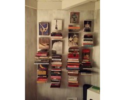 Onzichtbare boekenkast set van 3 - elegant en wit
