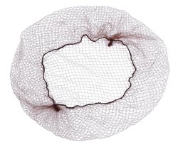 Onzichtbare haarnetjes - 200 stuks - bruin nylon - 20 inch