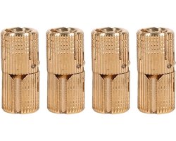 Onzichtbare Messing Scharnieren, 180° Draaibaar, 4 Stuks, Goud, Voor Sieradenkist, Kastdeur en Cadeaudoos, 10/12/14/16mm, Tot 8kg Draagvermogen