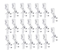 Onzichtbare Volantclips 1,86 inch (47 mm) – Doorzichtige Plastic Gordijnclips voor Horizontale Jaloezieën & Gordijnen – Voor Zonwering en Tule