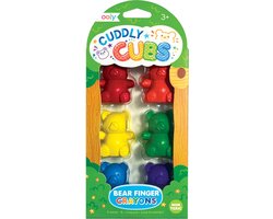 Ooly - Cuddly Cubs - Set Van 6 Krijtjes In De Vorm Van Een Teddybeer - Set Bevat Krijtjes In Rood, Blauw, Geel, Oranje, Paars En Groen - Gemakkelijk Vast Te Houden En Ontworpen Om Met De Handpalm Vast Te Pakken - Geschikt Vanaf 3 Jaar