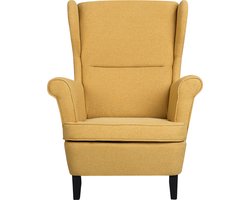 Oorfauteuil ABSON Stof Geel