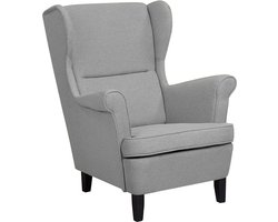 Oorfauteuil ABSON Stof Grijs