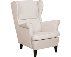 Oorfauteuil ABSON Stof Lichtbeige