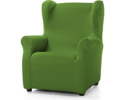 Oorfauteuil Hoes - Stoelhoes Fauteuil - Stoel Beschermen - Gewatteerd Elastisch Design - Universeel - Groen