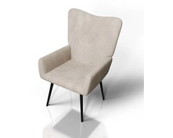 Oorfauteuil / Relaxfauteuil Odense - Beige - Corduroy Stof