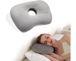 Oorkussen - Piercing kussen - TENZHVXI® - Verlicht Oorpijn En Druk - 44x32cm Zuiver Katoen - 1 Stuk - Voor Zijslapers En Nieuwe Piercings
