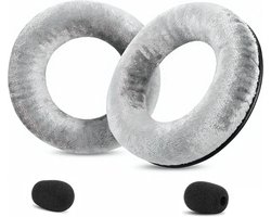 Oorkussens Compatibel met Beyerdynamic MMX300 PRO/MMX300 Gen2/TYGR 300R/ EDT 770VB /EDT 990V/DT880/T1/T1 Gen2/T70P/T5P Fluwelen vervangende oorkussen-zilver