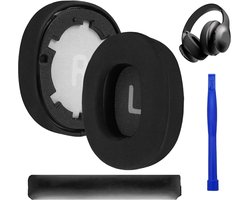 Oorkussens en 1 hoofdband voor JBL Tune 700(700BT)/710(710BT)/720(720BT)/750(750BT,750BTNC)/760(760NC) hoofdtelefoons, met memory foam, eenvoudige installatie (netmodel-zwart)