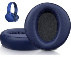 Oorkussens voor Sony MDR-XB950 XB950BT XB950B1 XB950N1 XB950AP hoofdtelefoon zachter eiwit leer oorkussens geluidsisolatie schuim-blauw