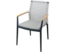 Oosterik home - Masonville dining stoel midnight grey sunny creme