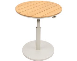 Oosterik home - Padroni verstelbare bijzettafel sunny creme teak di...