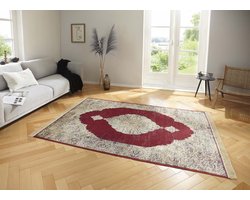 Oosters tapijt Hamun - beige/rood 200x300 cm