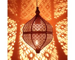 Oosterse hanglamp zwart 31 cm - Marokkaans design voor woonkamer, keuken of boven de eettafel