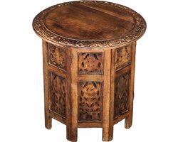 Oosterse houten bijzettafel Soumaya