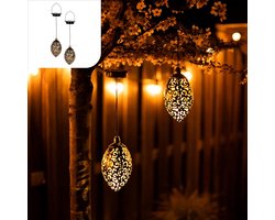 Oosterse Lantaarn Windlicht 36 cm Hoog Metaal Binnen Buiten Tuin Decoratie Ramadan Verlichting