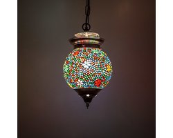 Oosterse mozaïek hanglamp Ø15cm multicolor