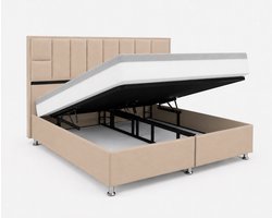 Opberg Boxspring Bellagio - 120x200 Compleet - Creme - Luxe Living Home