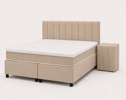 Opberg Boxspring Elise - 180x200 Compleet - Beige - Luxe Living Home