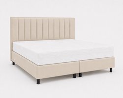 Opberg Boxspring Lunara - 180x200 Compleet - Creme - Luxe Living Home