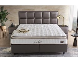 Opberg Boxspring Scarlett brons - 2persoons Boxspring met opbergruimte 180x200