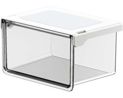 Opberg Organizer - Compartimenten Bakken - Ruimte Beheer - Stapelbaar Transparant - 21.5x10x8.5cm - Transparant