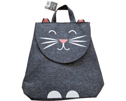 Opberg zak / mand / wasmand / opberger / organiser - Kat - vilt - 34x18x45 cm