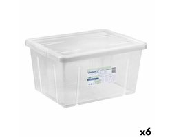 Opbergbak met Deksel Tontarelli Linea box 47 x 36 x 24,5 cm (6 Stuks)