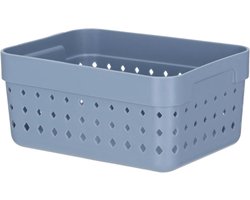 Opbergbak - Opberger Bak - Spullen Opbergen - Gerecycled Materiaal - Large - Blauw