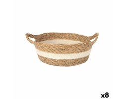 Opbergbak Privilege Privilege vlechtwerk Ø 27 x 9 cm (8 Stuks)