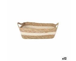 Opbergbak Privilege vlechtwerk 25 x 20 x 8 cm (12 Stuks)