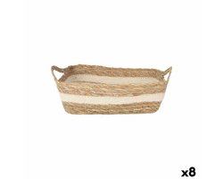 Opbergbak Privilege vlechtwerk 30 x 23 x 9 cm (8 Stuks)