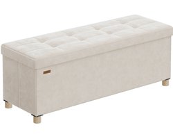 Opbergbank - Schoenenbank - Halbankje - Multifunctioneel - Veel Opbergruimte - Robuust en Stevig - 112 L - 110 × 38 x 40 cm