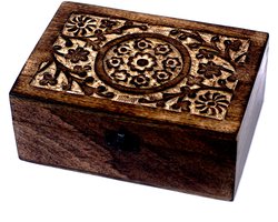 Opbergbox 24 vakken hout - Etherische olie - Sieradendoos - Organizer