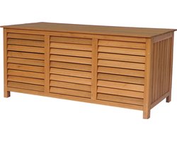 Opbergbox houten tuinkist "Macao" - 130 x 64 x 60 cm - Bruin - kastanjebruin