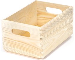 Opbergbox Licht Hout - 30 x 20 x 14 cm - Multifunctionele Kist voor Organisatie