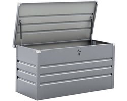 Opbergbox metalen tuinkist "Store" - 480 liter - Zilver