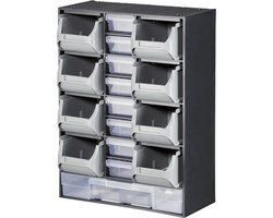 Opbergbox - Opbergkast plastic - 17 laadjes / opbervakjes