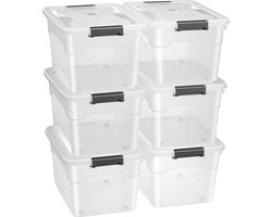Opbergbox / Opslagdoos 45 L - Kunststof - 6-Delig - Incl. Deksel
