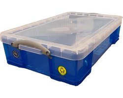 Opbergbox ru 33ltr 710x440x165mm transp blauw | Krimp a 1 stuk